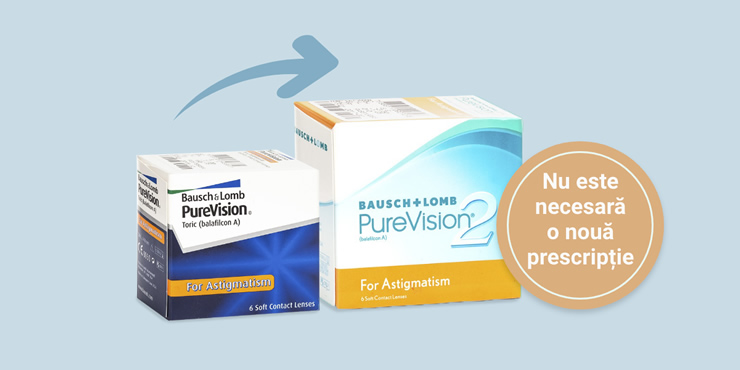 PureVision 2 pentru Astigmatism (6 lentile)