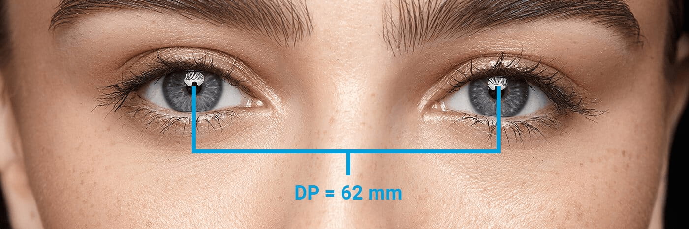 cum se măsoară distanța pupilară (DP)