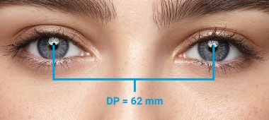 Distanța pupilară (DP)