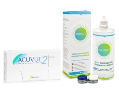 Acuvue 2 (6 lentile) + Solunate Multi-Purpose 400 ml cu suport