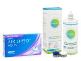 Air Optix Aqua Multifocal (6 lentile) + Solunate Multi-Purpose 400 ml cu suport 16209