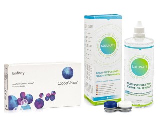 Biofinity 6 lenses + Solunate Multi-Purpose 400 ml