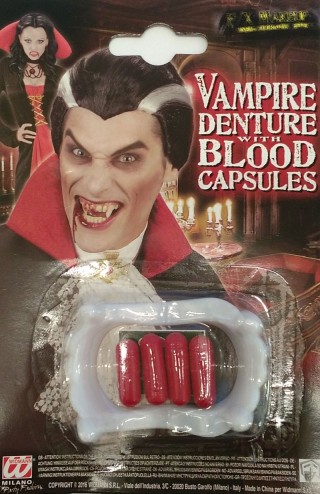 Colți vampiri cu capsule de sânge (bonus)