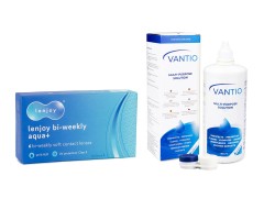 Lenjoy Bi-weekly Aqua+ (6 lentile) + Vantio Multi-Purpose 360 ml cu suport