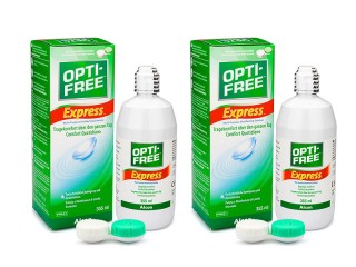 OPTI-FREE Express 2 x 355 ml cu suporturi