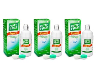 OPTI-FREE Express 3 x 355 ml cu suporturi