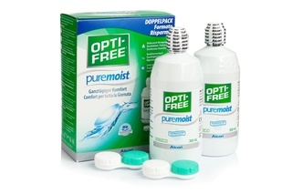 OPTI-FREE PureMoist 2 x 300 ml cu suporturi