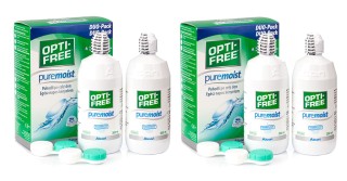 OPTI-FREE PureMoist 4 x 300 ml cu suporturi