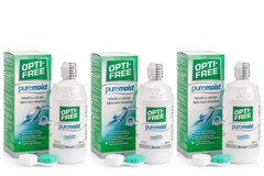 OPTI-FREE PureMoist 3 x 300 ml cu suporturi