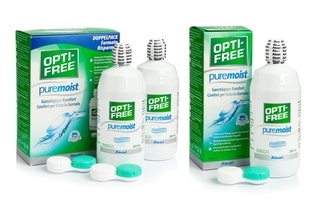 OPTI-FREE PureMoist 3 x 300 ml cu suporturi