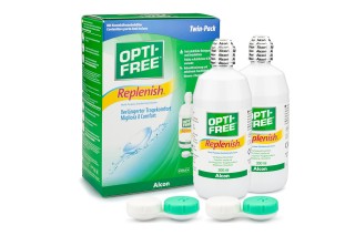 OPTI-FREE RepleniSH 2 x 300 ml cu suporturi