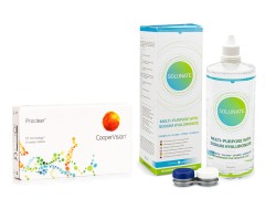 Proclear Compatibles Sphere CooperVision (6 lentile) + Solunate Multi-Purpose 400 ml cu suport