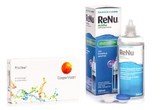 Proclear Compatibles Sphere CooperVision (6 lentile) + ReNu MultiPlus ® Multi-Purpose 360 ml cu suport lentile