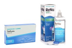 SofLens 59 (6 lentile) + ReNu MultiPlus ® Multi-Purpose 360 ml cu suport lentile